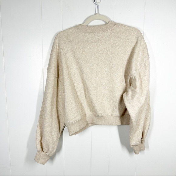 NEW Old Navy Unity Equlity Love Peace Graphic Cropped Long Sleeve Sweatshirt S - Picture 2 of 6